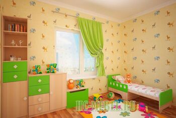 Детская мебель ЖИЛИ-БЫЛИ, комплект-5 зеленый