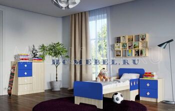 Детская мебель ЖИЛИ-БЫЛИ, комплект-3 синий