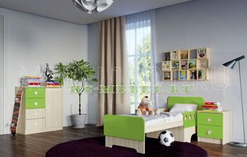 Детская мебель ЖИЛИ-БЫЛИ, комплект-3 зеленый
