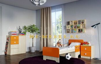 Детская мебель ЖИЛИ-БЫЛИ, комплект-3 оранжевый