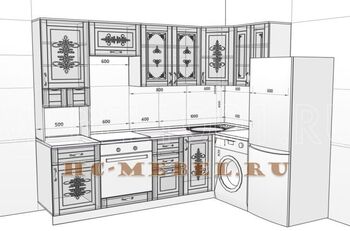 Кухня БЕЛАРУСЬ-8.2 модульная угловая, правая, лева